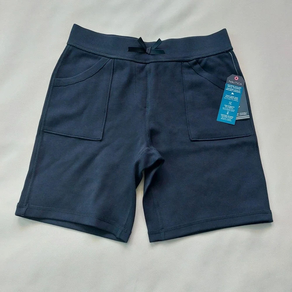 Nautica Girls School Uniform Sensory Friendly Sof  Pull On‎ Short L 12-14